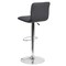 Emma and Oliver Coti Modern Channel Tufted Upholstered Height Adjustable Mid-Back Stool and Pedestal Base with Footrest